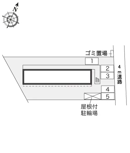 ★手数料０円★東村山市美住町　月極駐車場（LP）